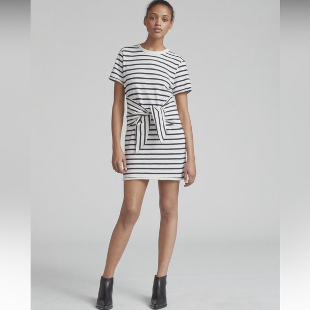 Rag & Bone Striped Halsey Tie Dress